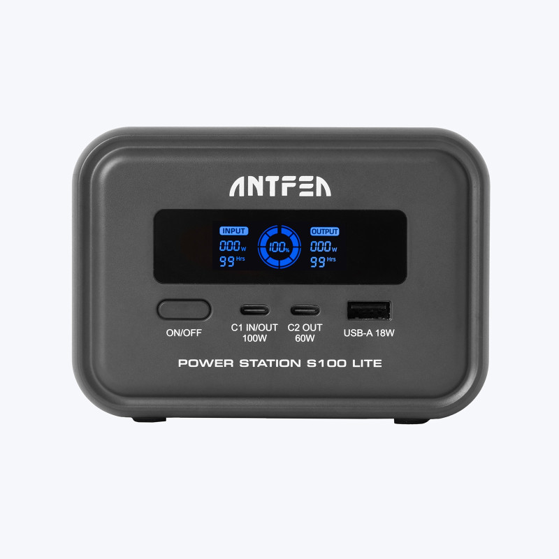 ANTFEA S100 Lite Taşınabilir Güç Sistemi 99W Güneş Paneli Uyumlu